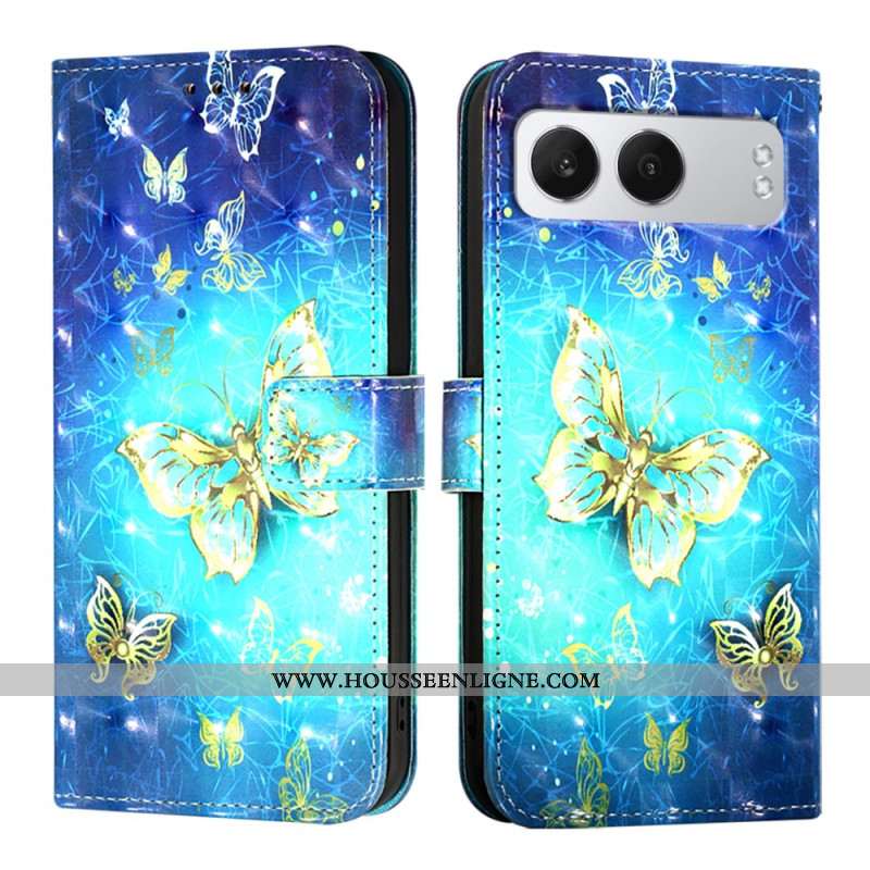 Housse OnePlus Nord 4 Papillons Dorés