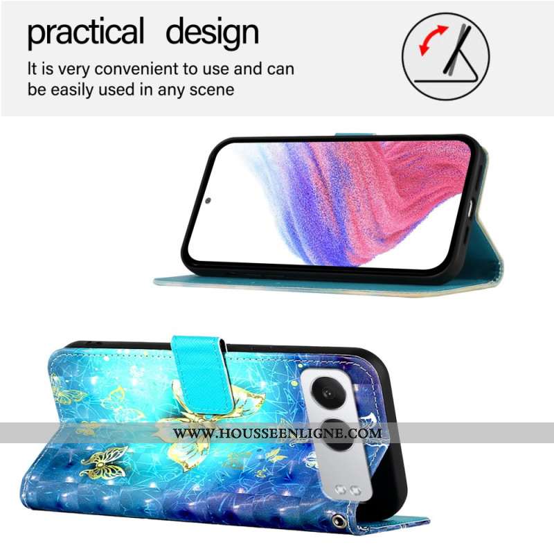 Housse OnePlus Nord 4 Papillons Dorés