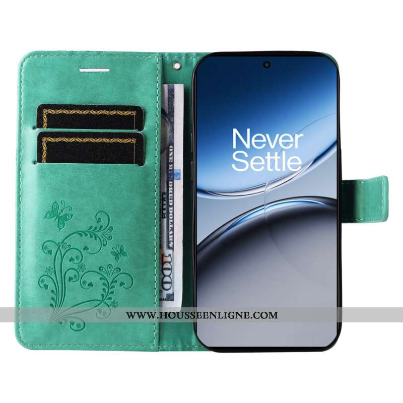 Housse OnePlus Nord 4 Papillons Géants à Lanière