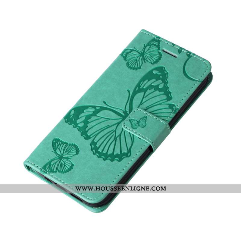 Housse OnePlus Nord 4 Papillons Géants à Lanière