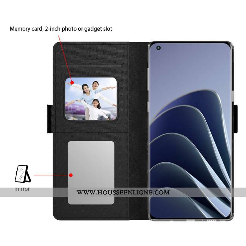 Housse OnePlus Nord 4 Porte-Cartes et Miroir
