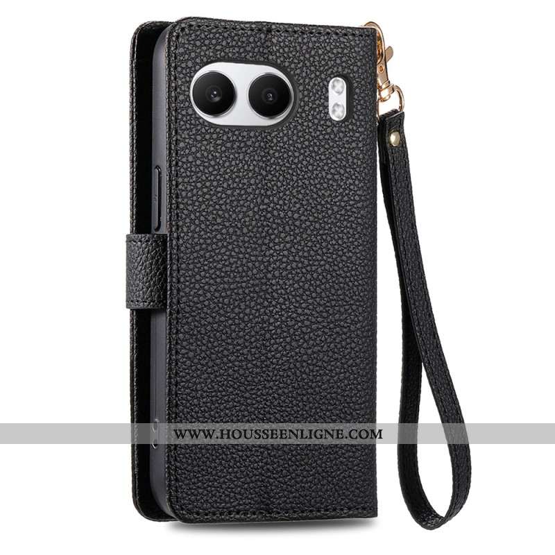 Housse OnePlus Nord 4 Portefeuille Blocage RFID Coeur