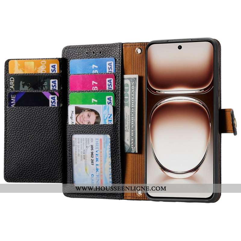 Housse OnePlus Nord 4 Portefeuille Blocage RFID Coeur