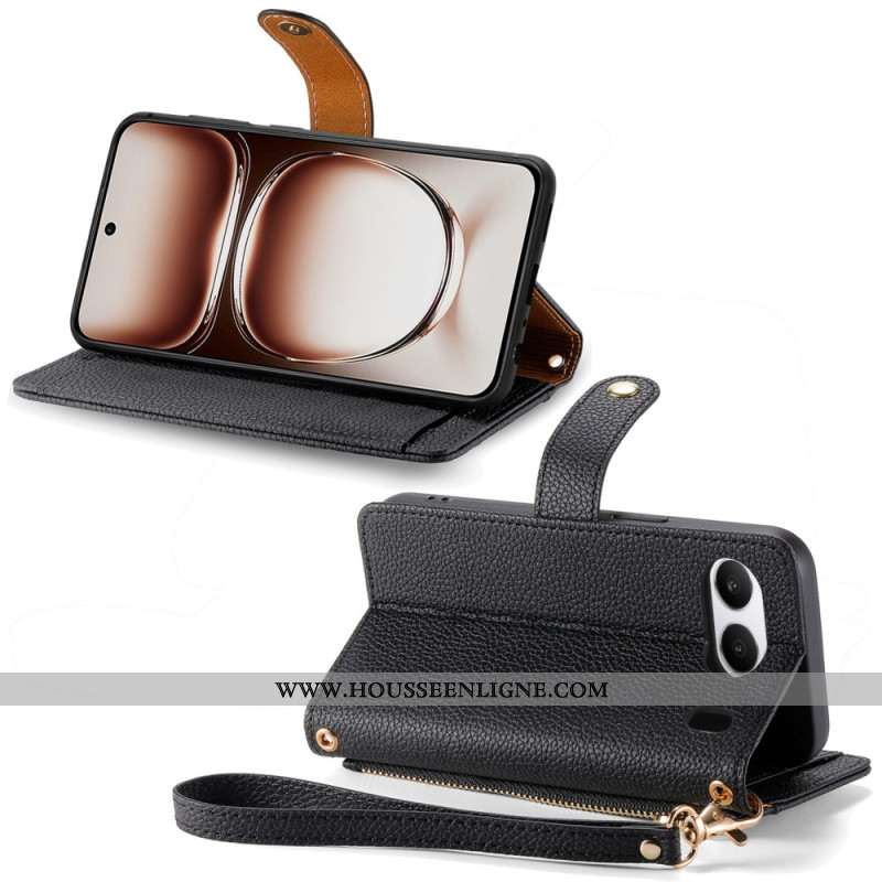 Housse OnePlus Nord 4 Portefeuille Blocage RFID Coeur