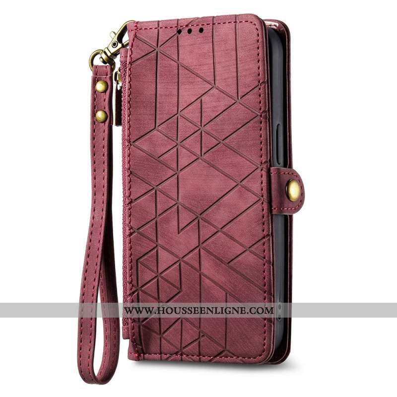 Housse OnePlus Nord 4 Portefeuille Motifs Géométriques