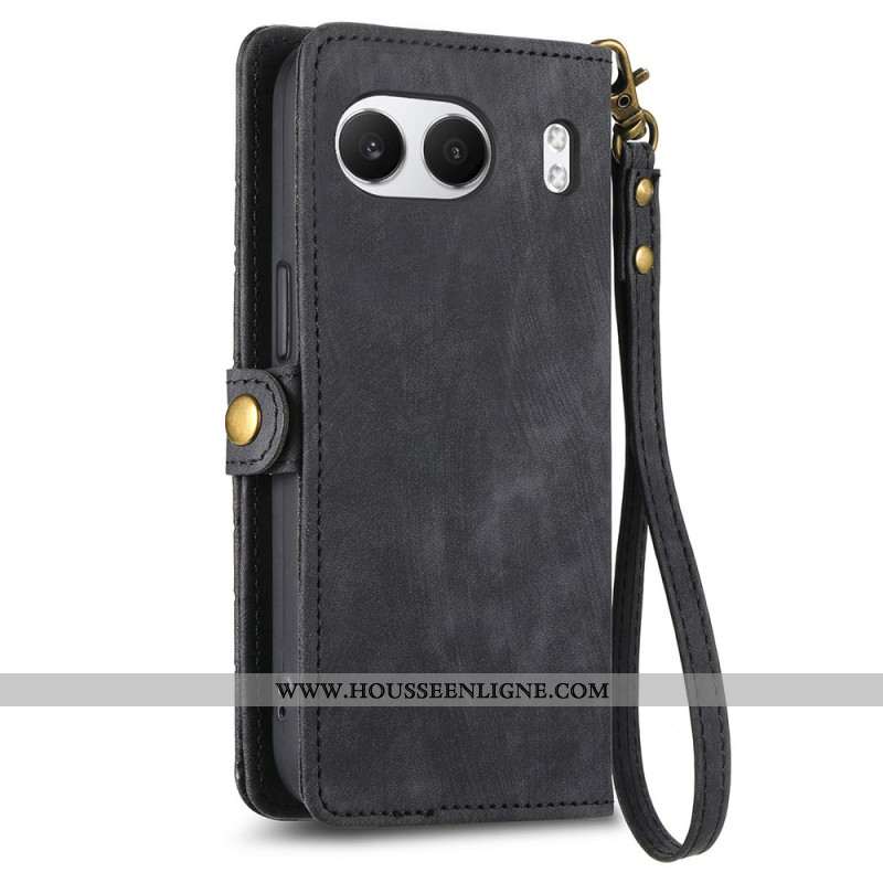 Housse OnePlus Nord 4 Portefeuille Motifs Géométriques