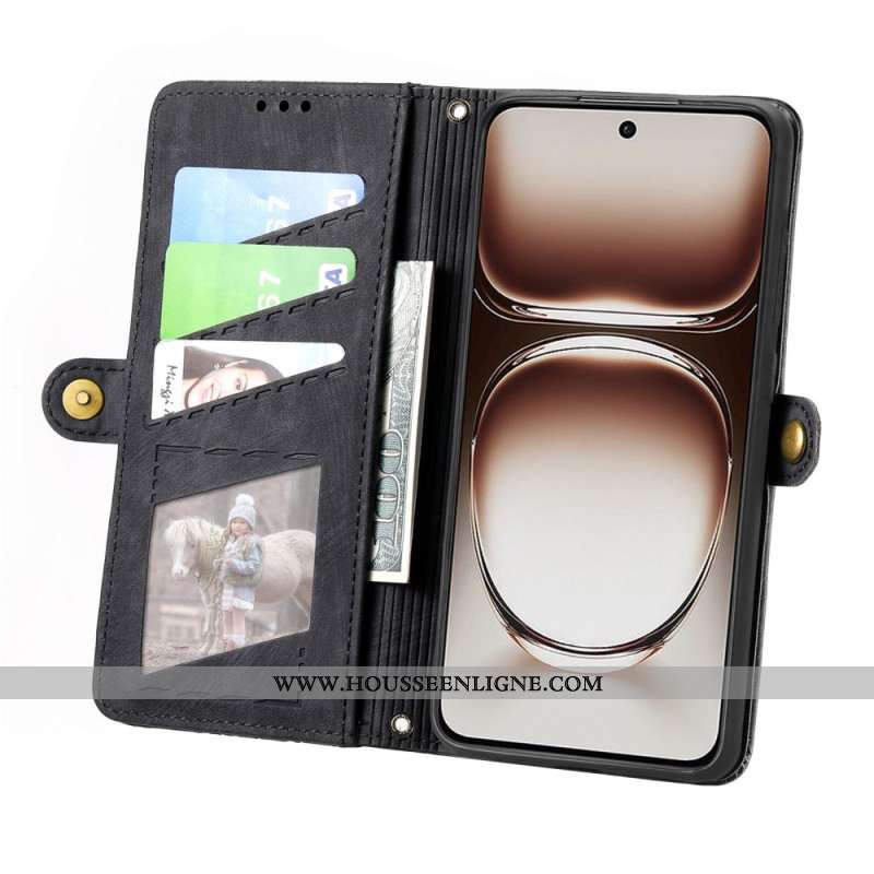 Housse OnePlus Nord 4 Portefeuille Motifs Géométriques