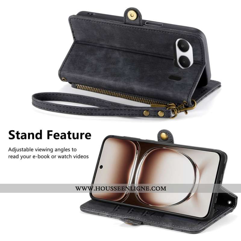 Housse OnePlus Nord 4 Portefeuille Motifs Géométriques