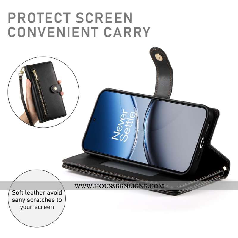 Housse OnePlus Nord 4 Portefeuille avec Lanière et Bandoulière