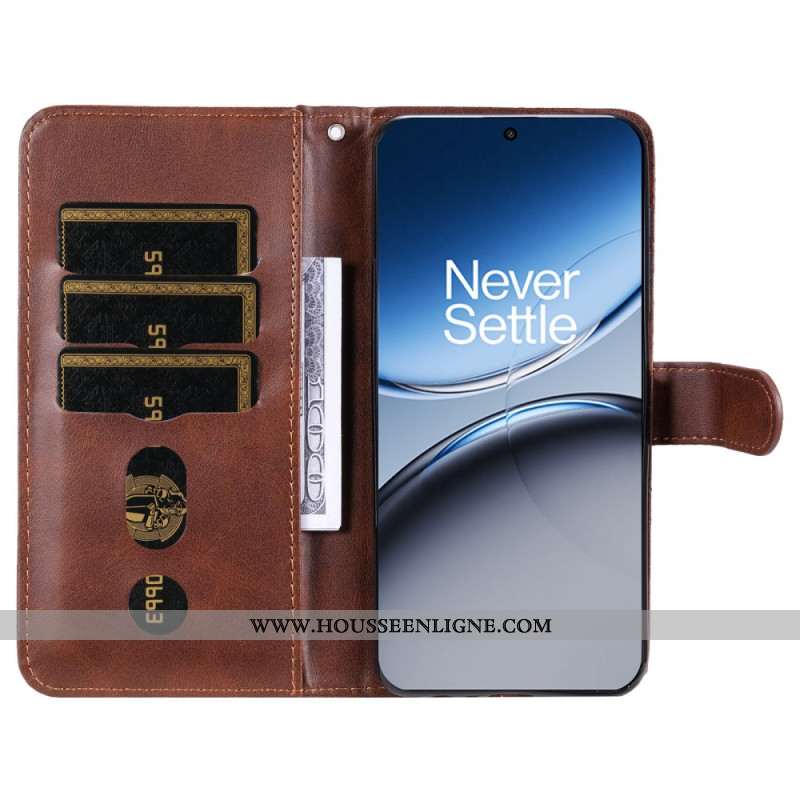 Housse OnePlus Nord 4 Portefeuille à Fermeture Éclair