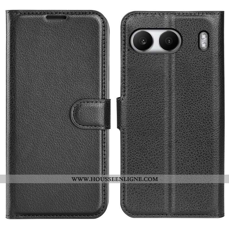 Housse OnePlus Nord 4 Simili Cuir Litchi