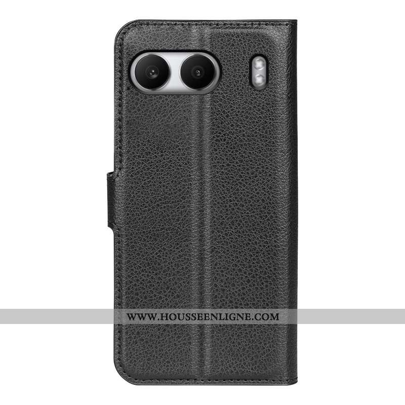 Housse OnePlus Nord 4 Simili Cuir Litchi