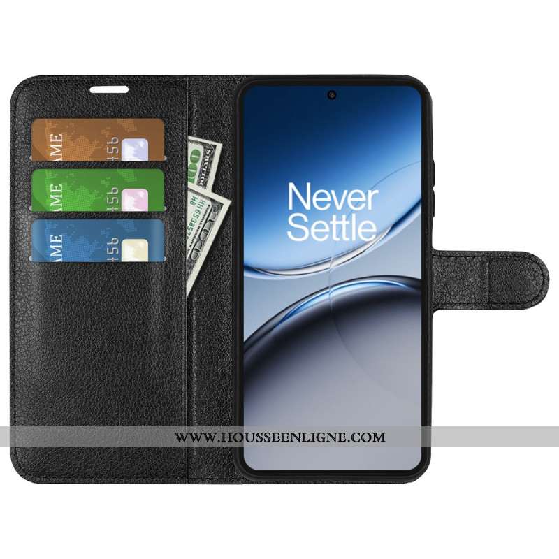 Housse OnePlus Nord 4 Simili Cuir Litchi