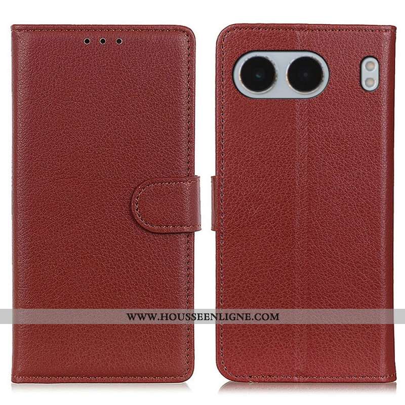 Housse OnePlus Nord 4 Simili Cuir Traditionnel