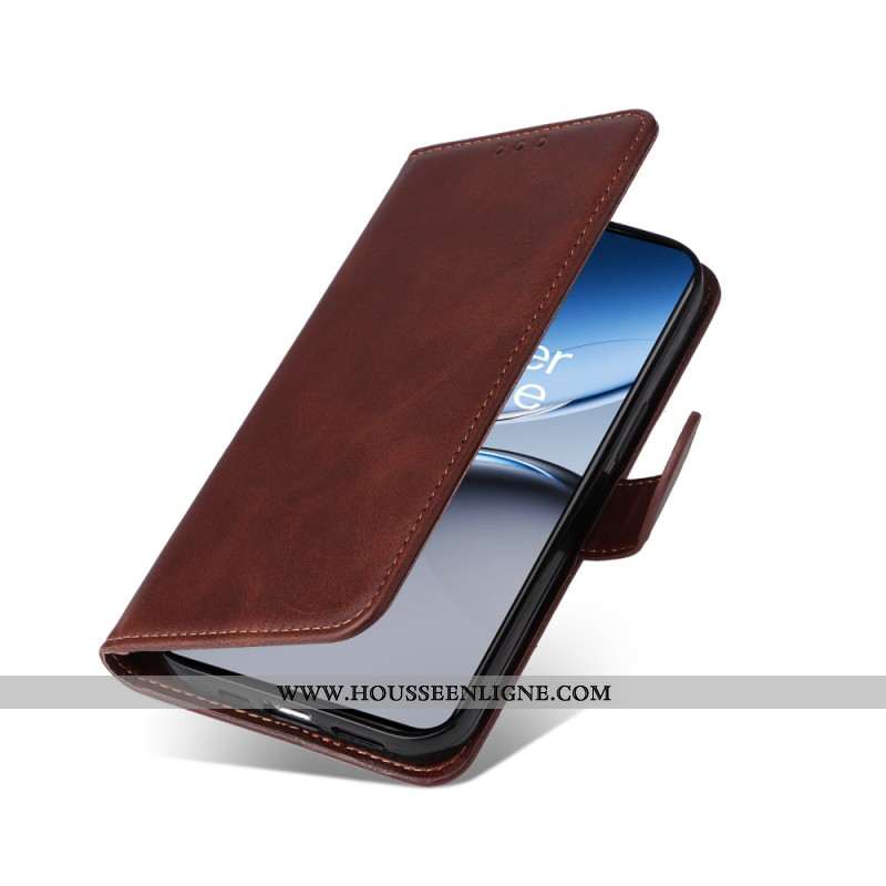 Housse OnePlus Nord 4 Simili Cuir Uni à Lanière