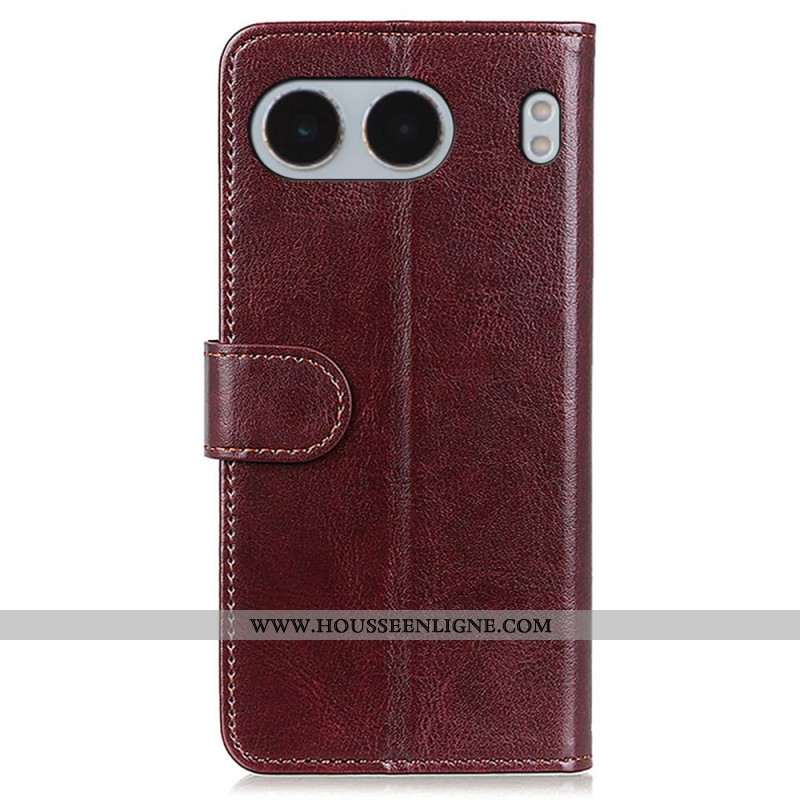 Housse OnePlus Nord 4 Simili Cuir Verni