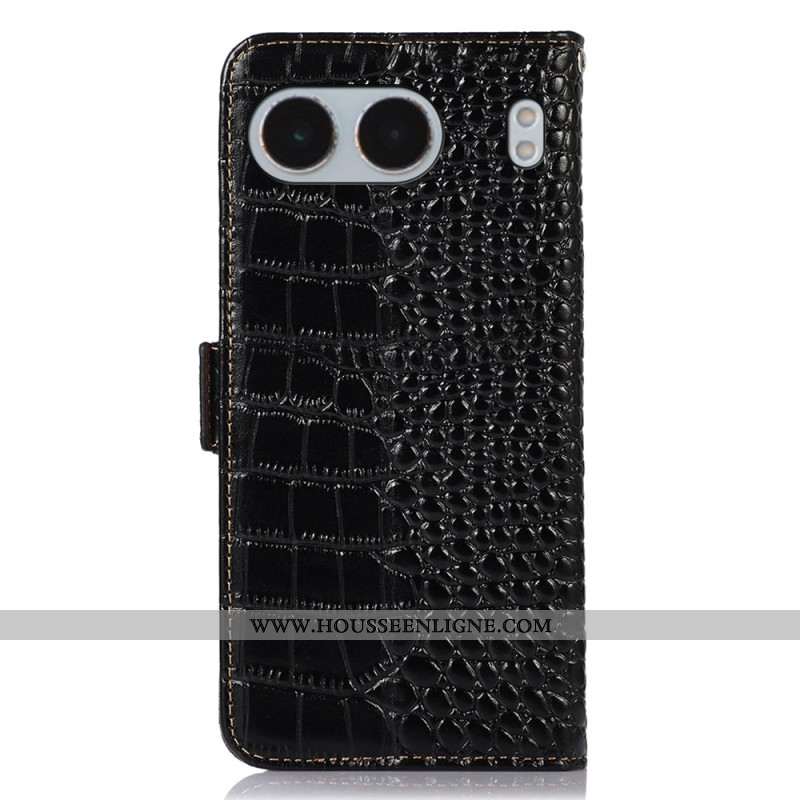 Housse OnePlus Nord 4 Texture de Crocodile