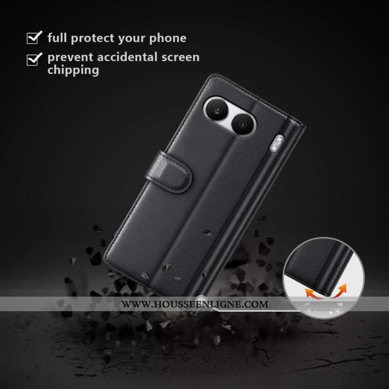 Housse OnePlus Nord 4 Véritable Cuir