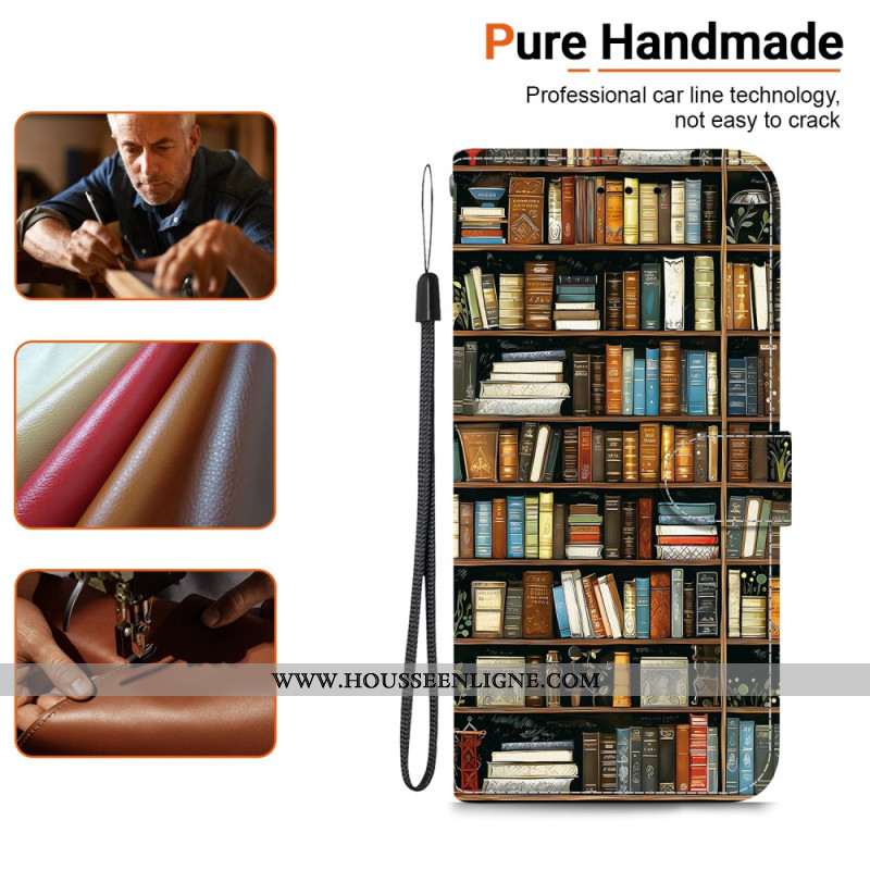 Housse OnePlus Nord 5 5G Bibliothèque