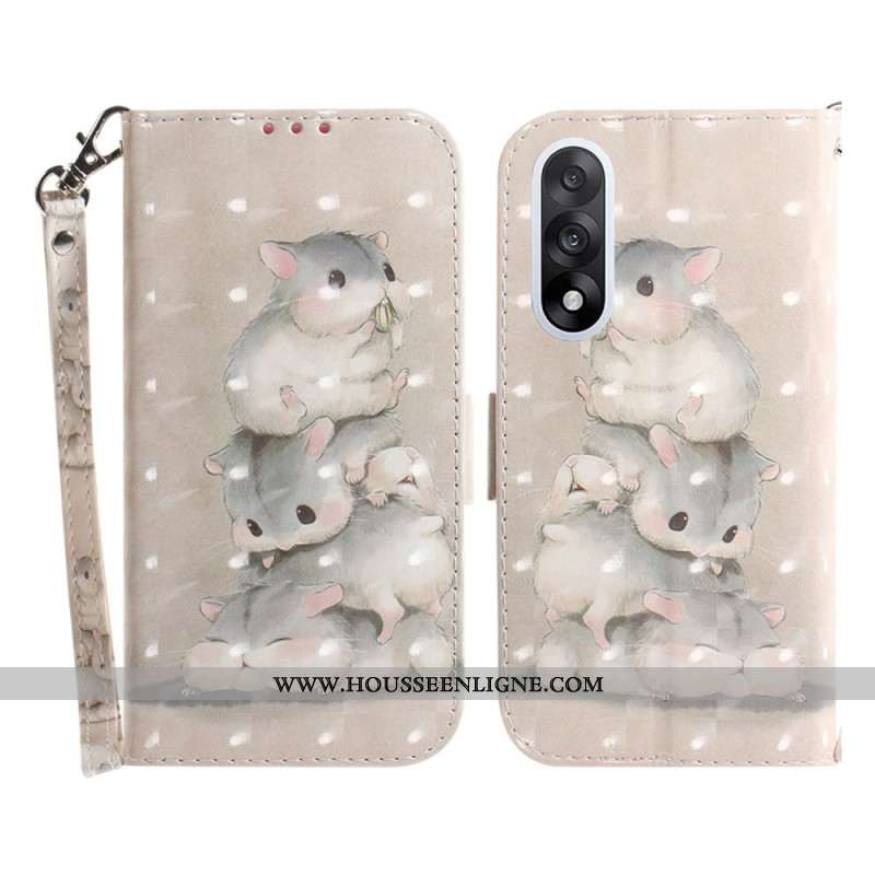 Housse OnePlus Nord 5 5G Hamsters à Lanière
