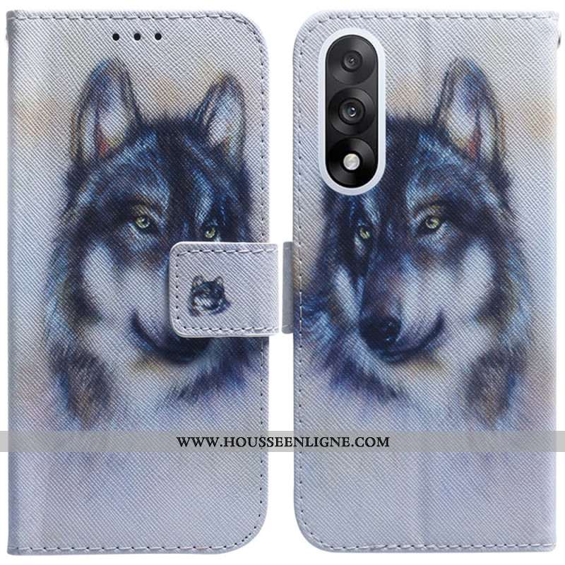 Housse OnePlus Nord 5 5G Loup Aquarelle