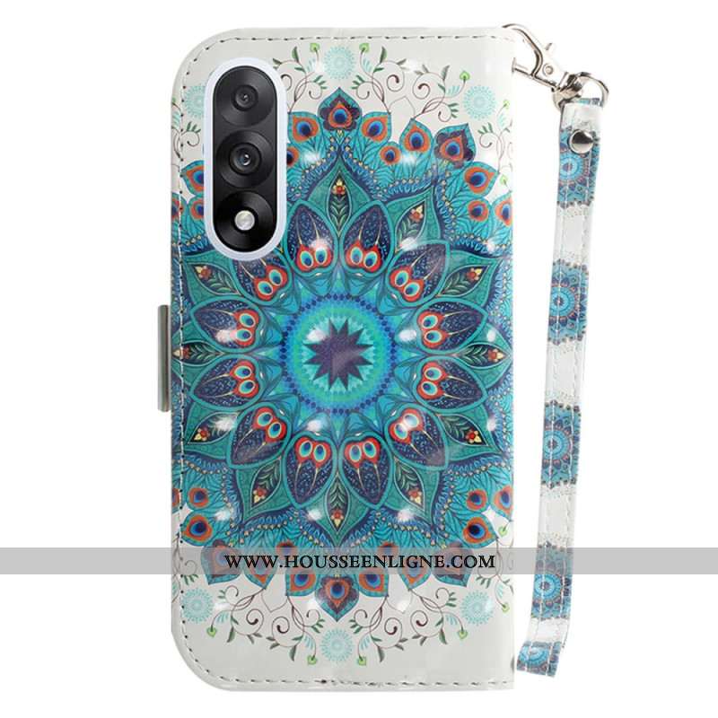 Housse OnePlus Nord 5 5G Mandala Vert à Lanière