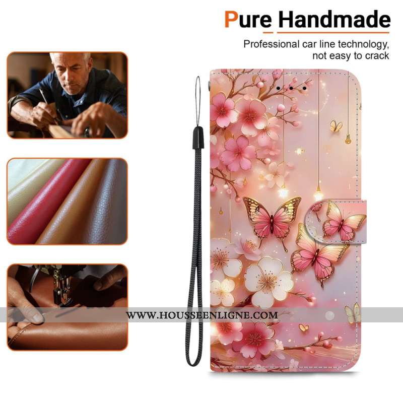 Housse OnePlus Nord 5 5G Papillons Roses