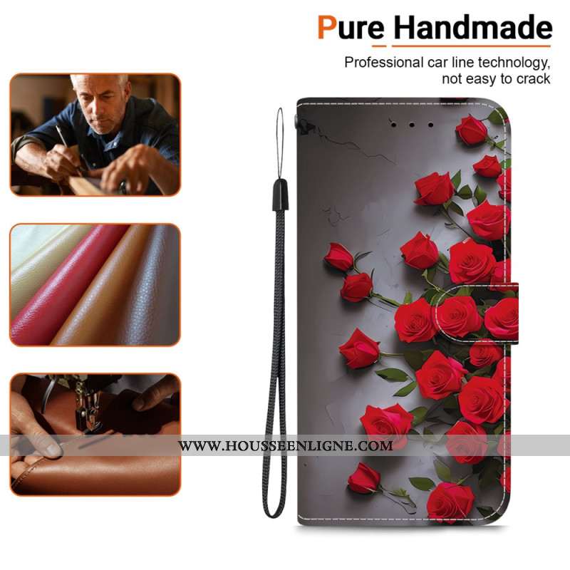 Housse OnePlus Nord 5 5G Roses Rouges