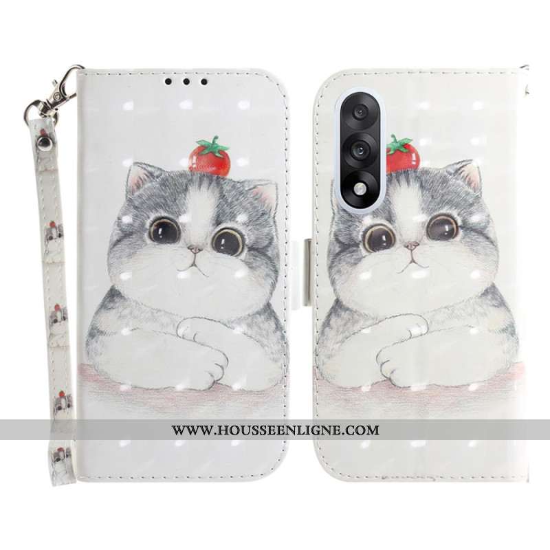 Housse OnePlus Nord 5 Chat Mignon à Lanière