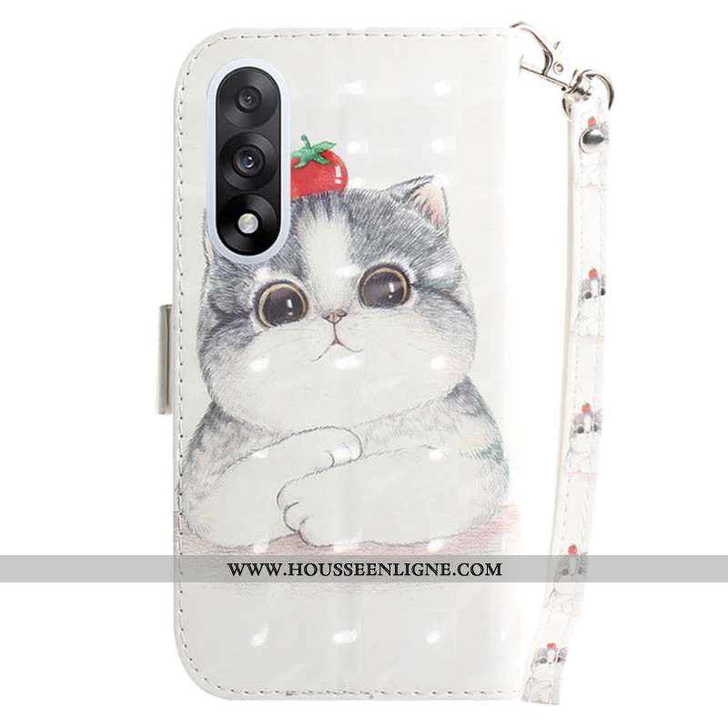 Housse OnePlus Nord 5 Chat Mignon à Lanière