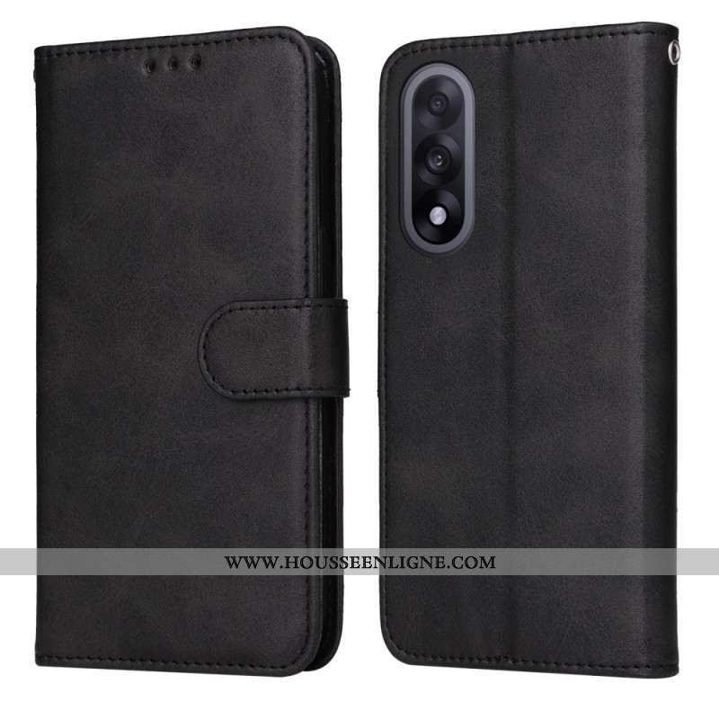 Housse OnePlus Nord 5 Effet Cuir à Lanière