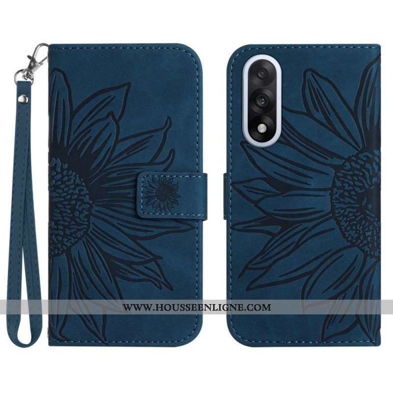 Housse OnePlus Nord 5 Empreinte Tournesol à Lanière