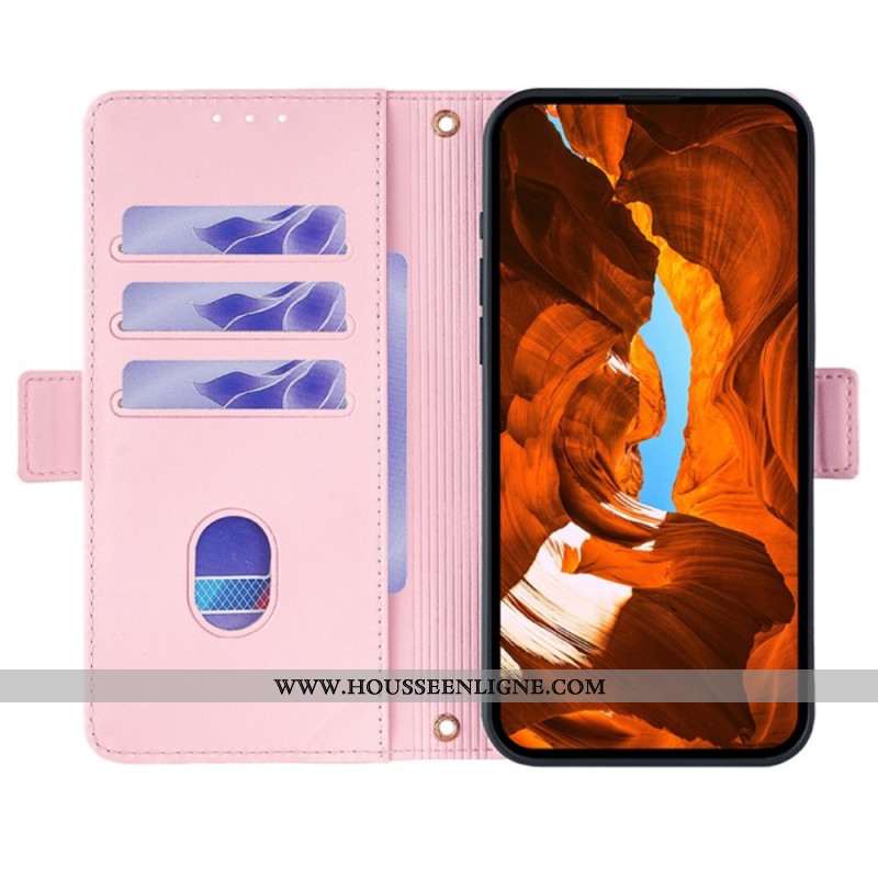 Housse OnePlus Nord 5 Fermoir Doré et Lanière