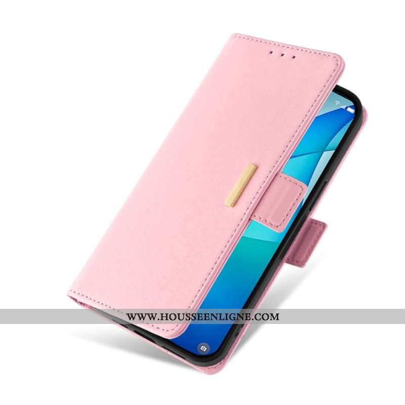 Housse OnePlus Nord 5 Fermoir Doré et Lanière