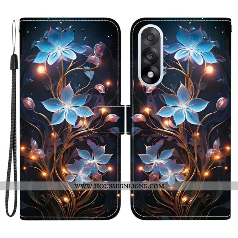 Housse OnePlus Nord 5 Fleurettes Bleues