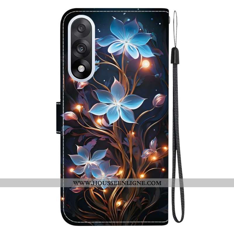 Housse OnePlus Nord 5 Fleurettes Bleues