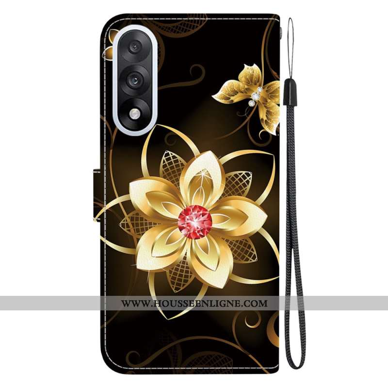 Housse OnePlus Nord 5 Motif Floral Doré