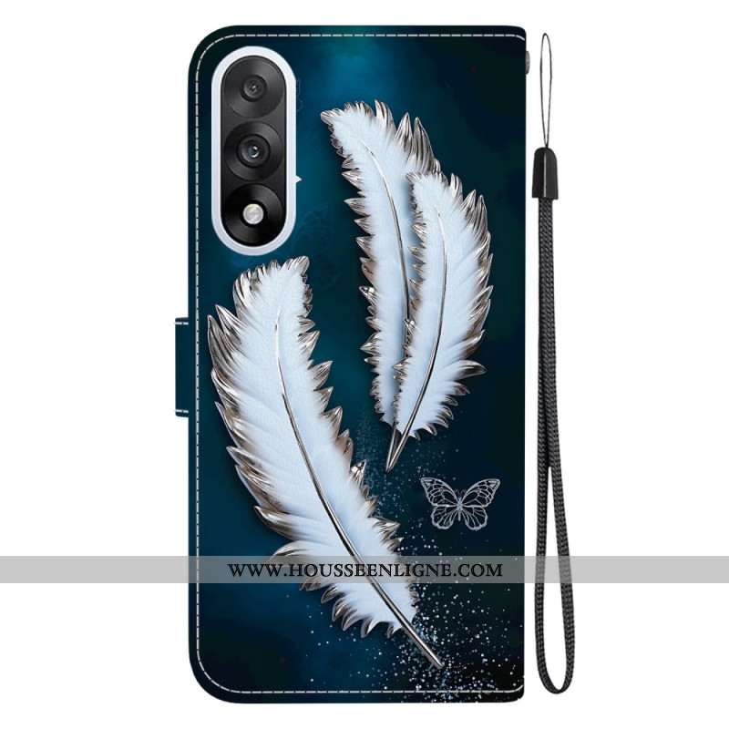 Housse OnePlus Nord 5 Plumes Blanches