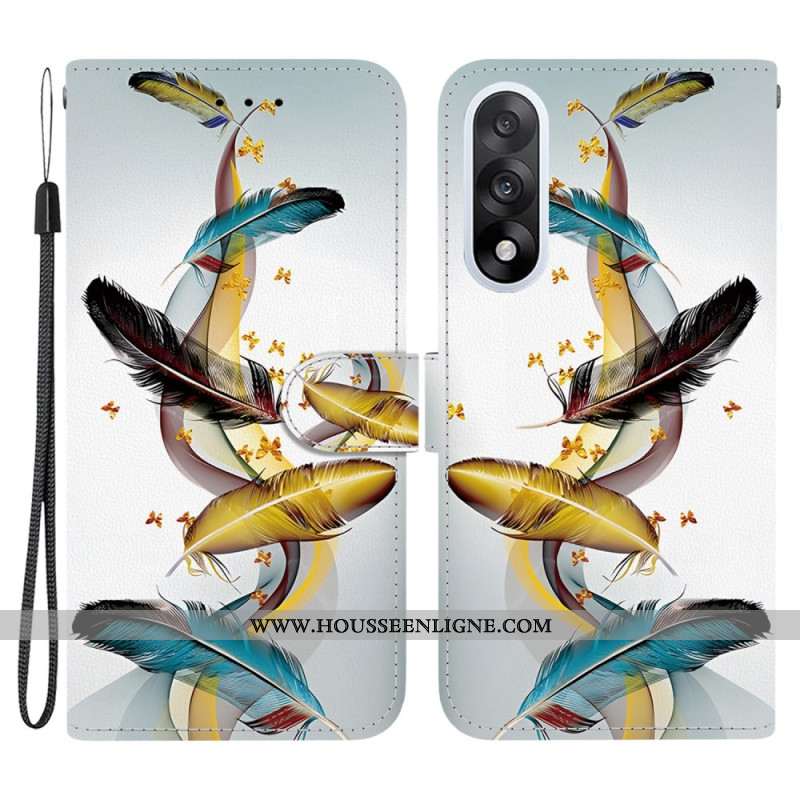 Housse OnePlus Nord 5 Plumes Dorées