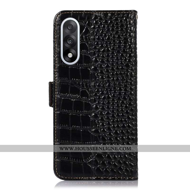 Housse OnePlus Nord 5 Texture Crocodile
