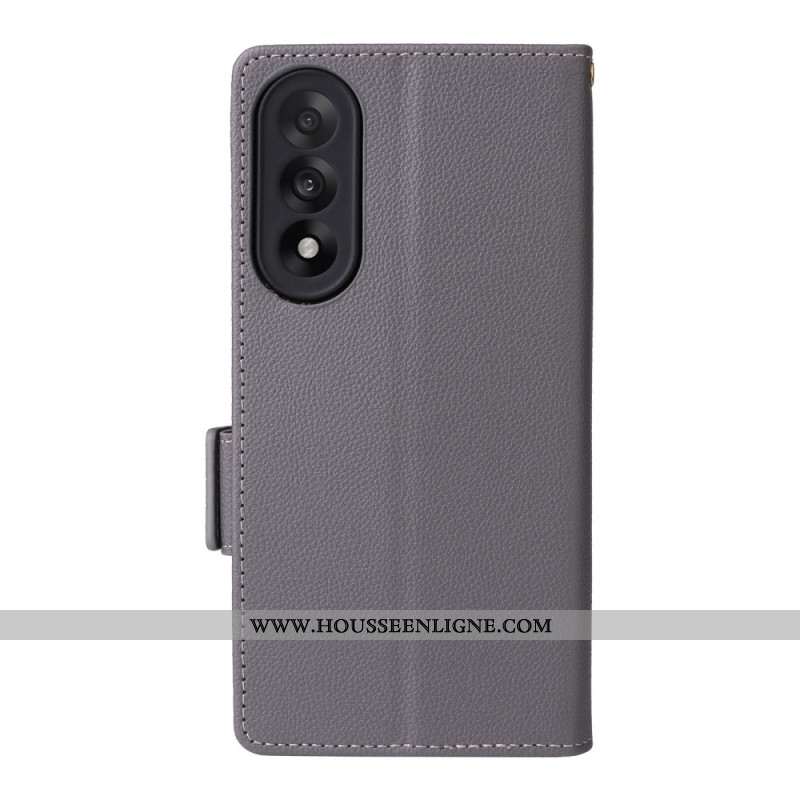 Housse OnePlus Nord 5 Texturée à Lanière