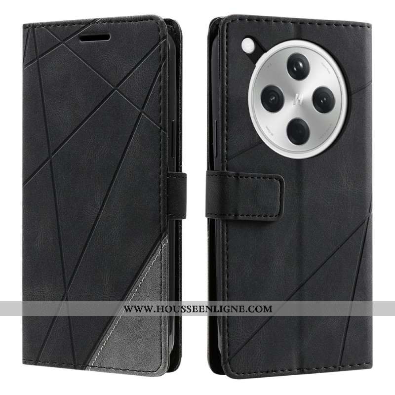 Housse Oppo Find X8 5G Bicolore Motif Lignes