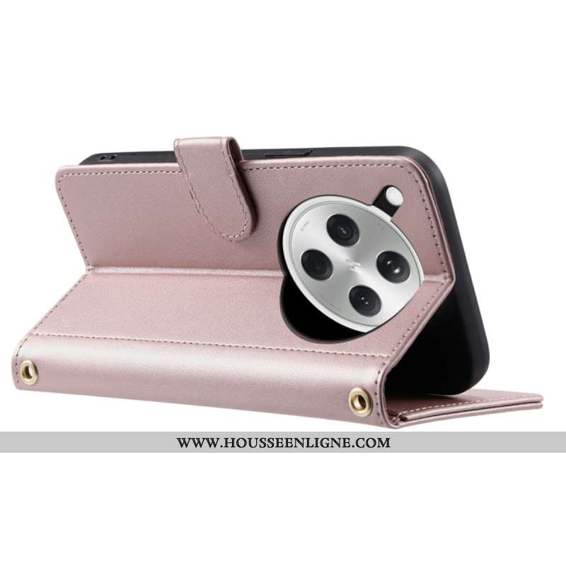 Housse Oppo Find X8 5G Matelassée avec Lanière et Bandoulière