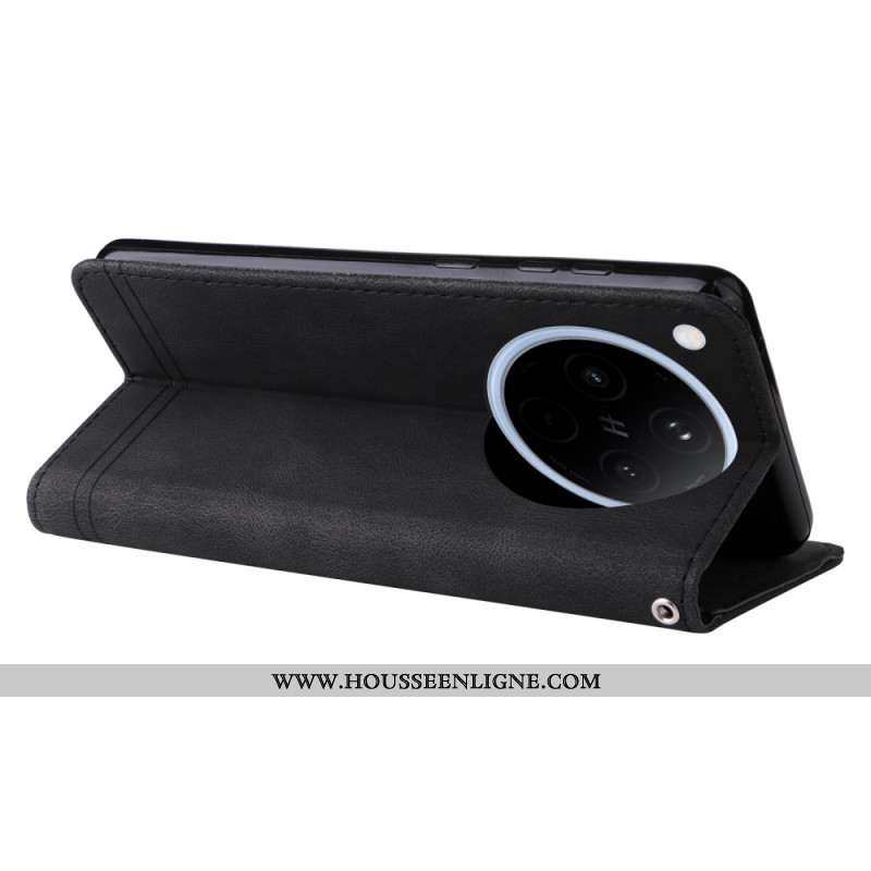 Housse Oppo Find X8 Classique Vintage à Lanière