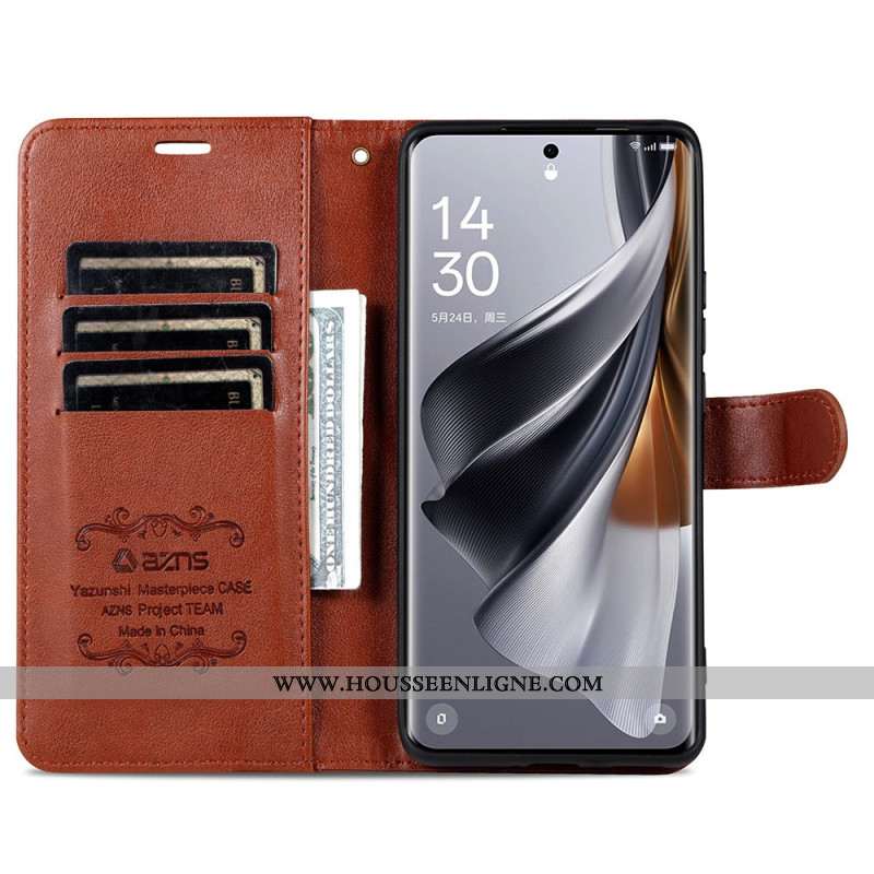 Housse Oppo Find X8 Effet Cuir AZNS