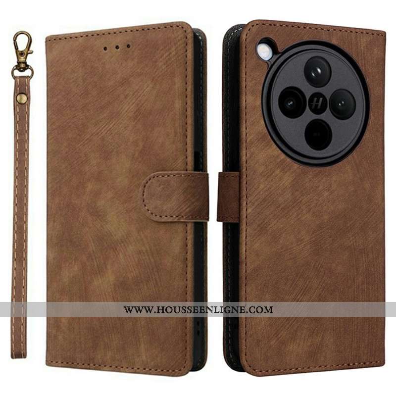 Housse Oppo Find X8 Effet Daim Protection RFID