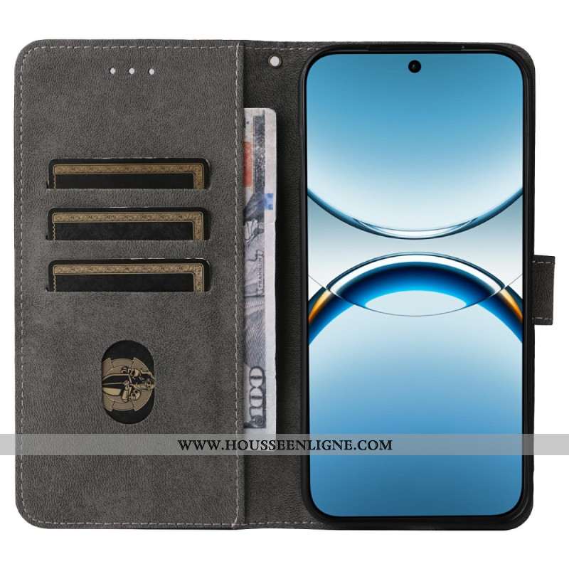 Housse Oppo Find X8 Effet Daim Protection RFID