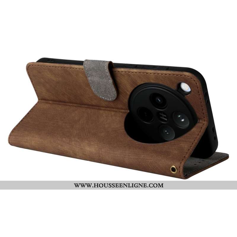 Housse Oppo Find X8 Effet Daim Protection RFID