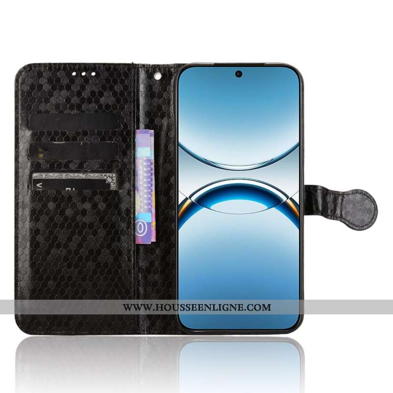 Housse Oppo Find X8 Points Brillants à Lanière