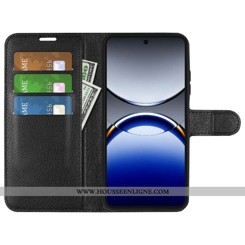 Housse Oppo Find X8 Pro Simili Cuir Litchi Classique
